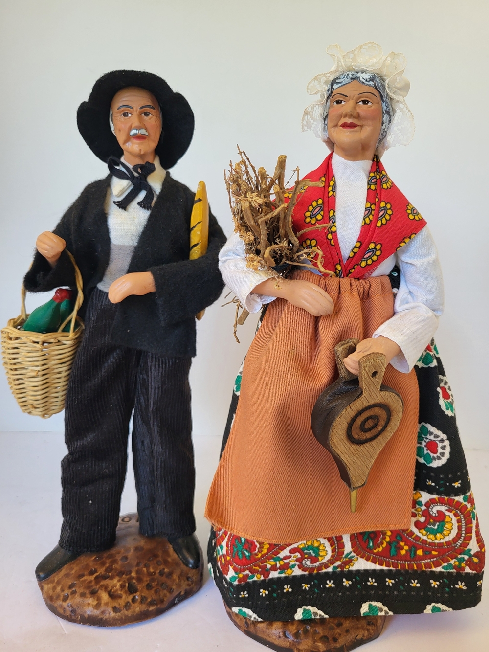 Santons de Provence Terra Cotta Folk Art Dolls 1970/80s